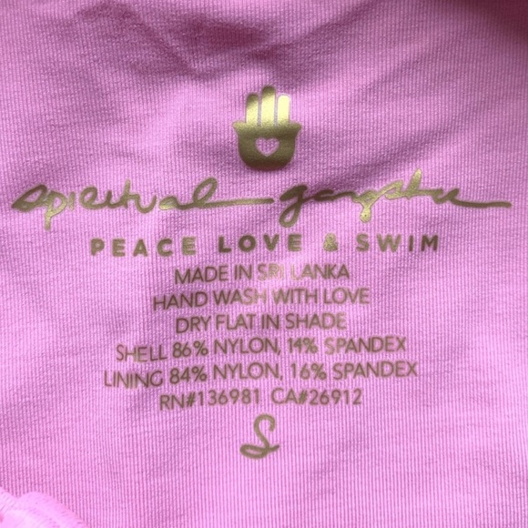 SPIRITUAL GANGSTER Ribbed Wild Rose Shore Swimsuit - Picture 5 of 8